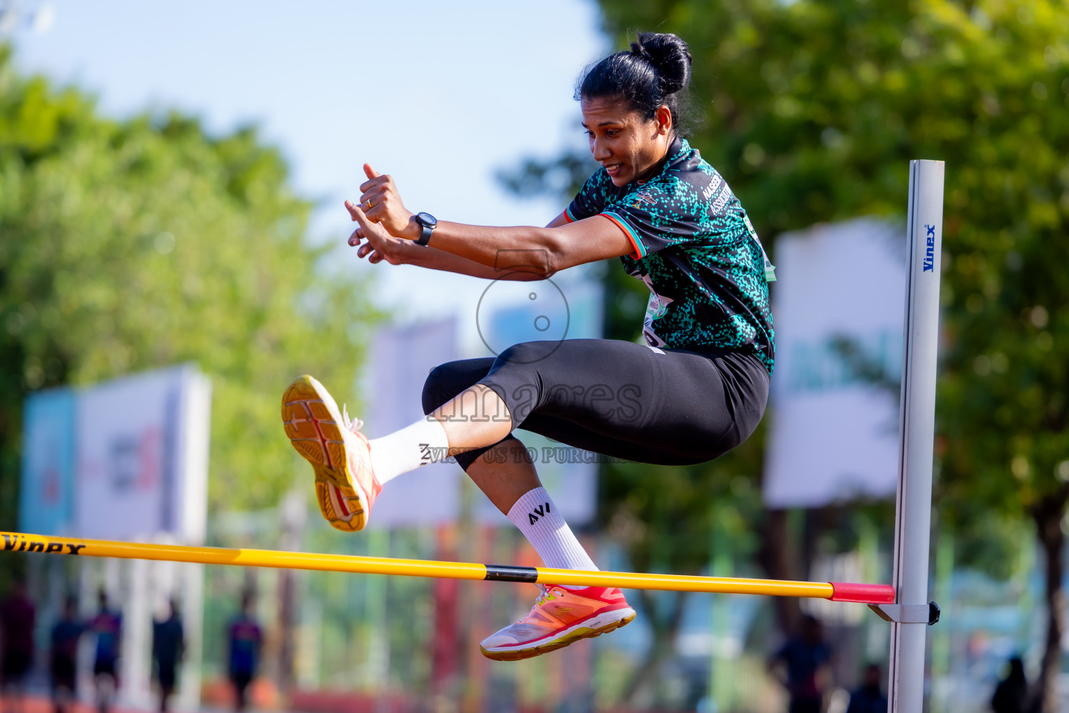 Day 1 of 12th Milo Association Championships was held in Ekuveni Track at Male', Maldives on Thursday, 24th April 2025. Photos: Nausham Waheed / images.mv