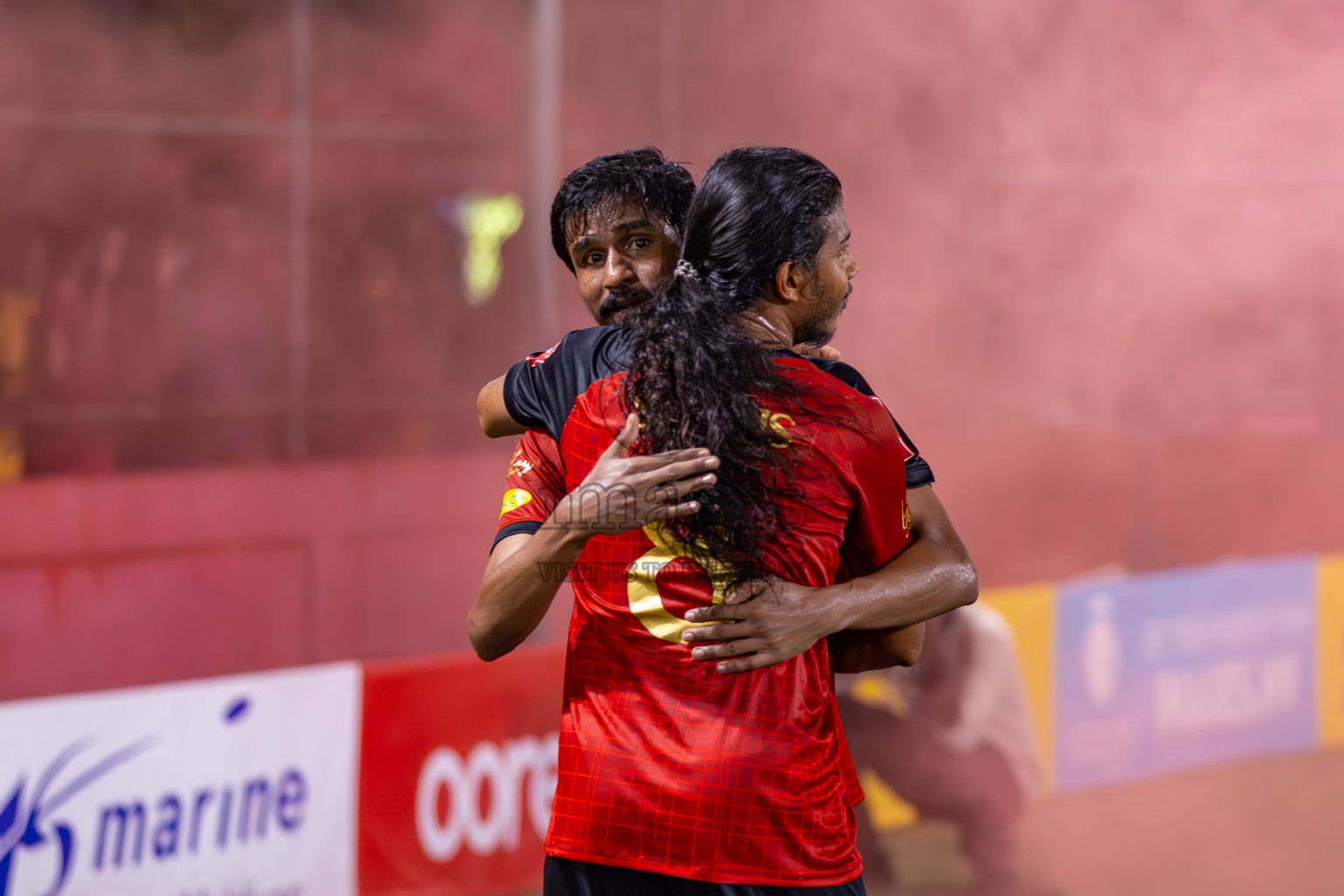 L Gan vs Th Thimarafushi in Zone 6 Final on Day 389 of Golden Futsal Challenge 2024 which was held on Saturday, 24th February 2024, in Hulhumale', Maldives Photos: Ismail Thoriq / images.mv