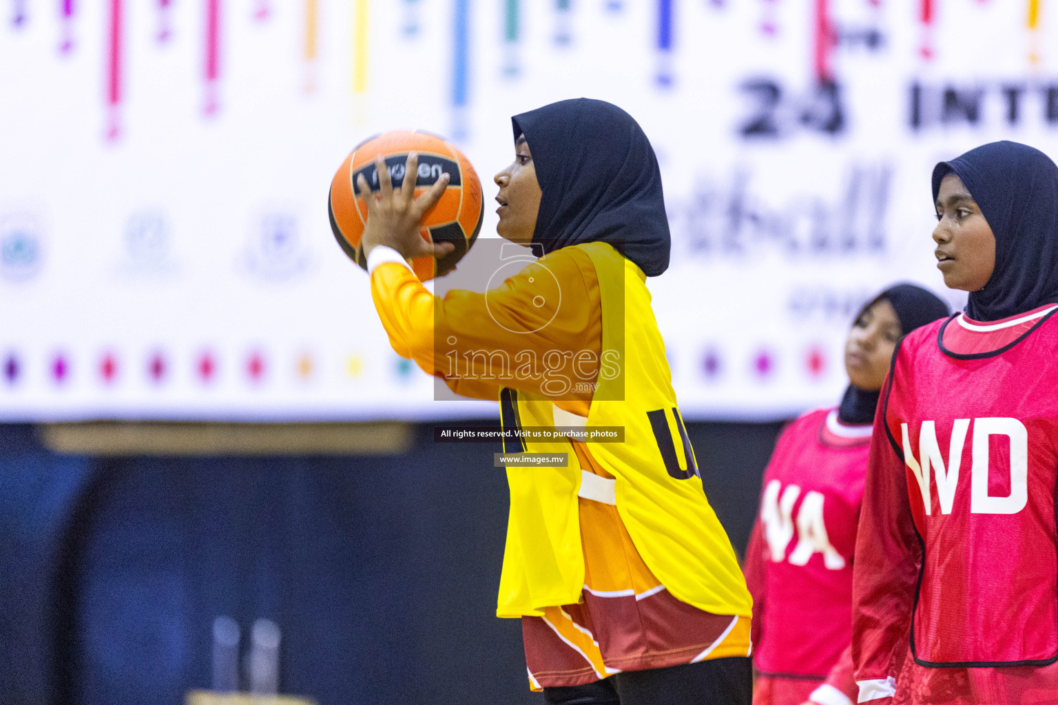 Day6 of 24th Interschool Netball Tournament 2023 was held in Social Center, Male', Maldives on 1st November 2023. Photos: Nausham Waheed / images.mv