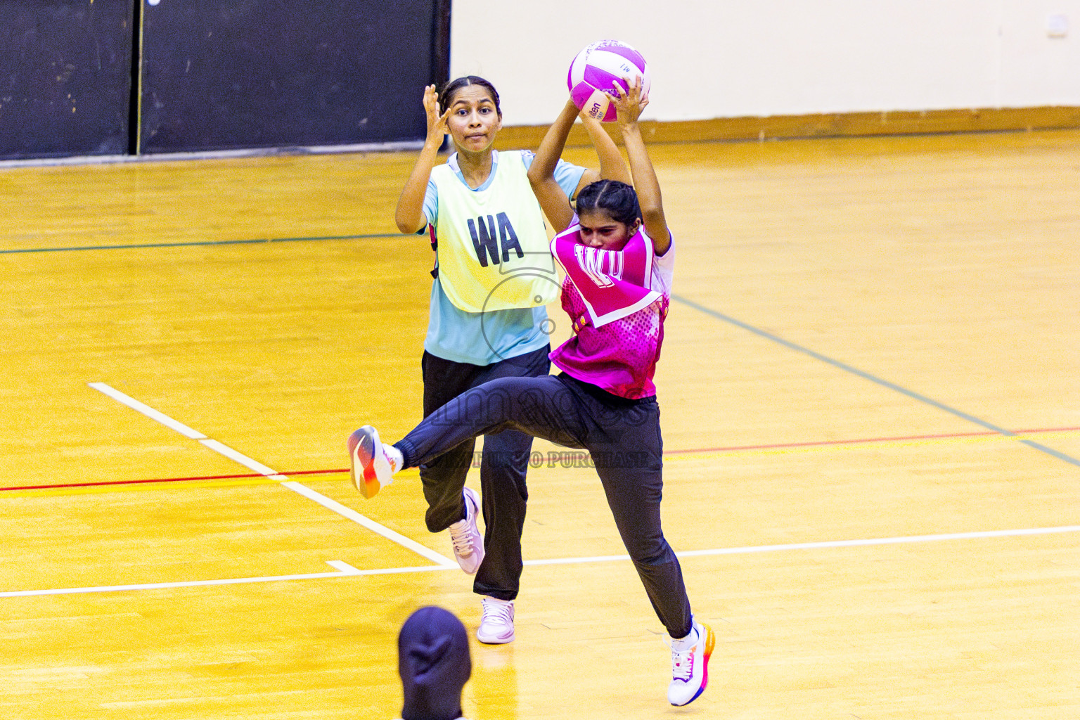 MV Netters vs N Sport in Division 2 Final of National Netball Tournament 2025 held in Social Center at Male', Maldives on Wednesday, 28th May 2025. Photos: Nausham Waheed / images.mv