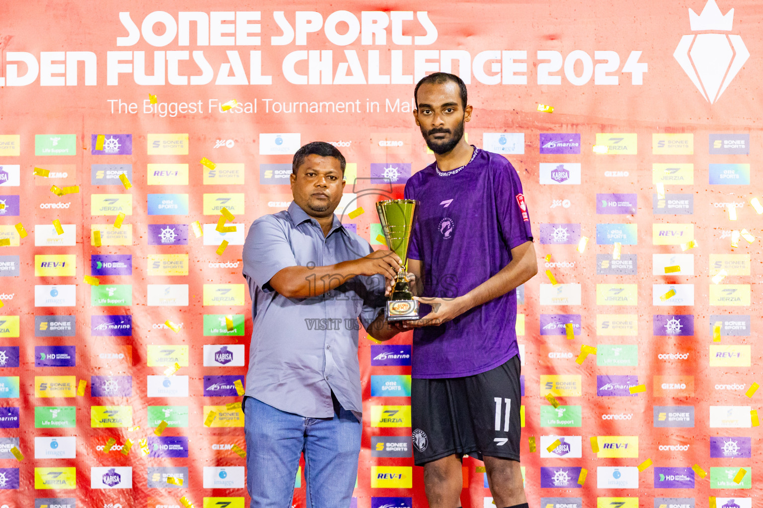 GA Kanduhulhudhoo vs GA Gemanafushi in Day 27 of Golden Futsal Challenge 2024 was held on Saturday , 10th February 2024 in Hulhumale', Maldives Photos: Nausham Waheed / images.mv