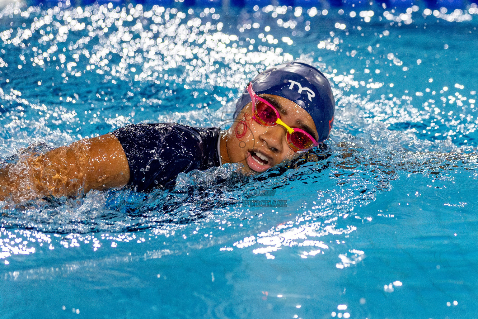 Day 2 of National Swimming Competition 2024 held in Hulhumale', Maldives on Saturday, 14th December 2024. Photos: Hassan Simah / images.mv