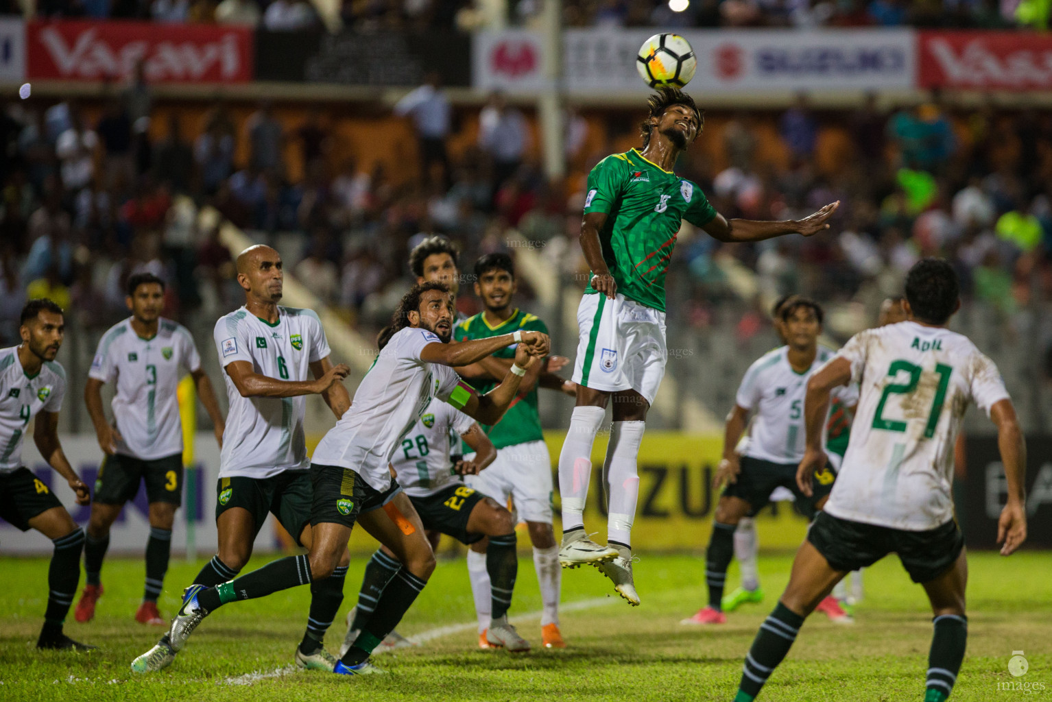 Bangladesh vs Pakistan in SAFF Suzuki Cup 2018 in Dhaka, Bangladesh, Thursday, September 06, 2018. (Images.mv Photo/Suadh Abdul Sattar)