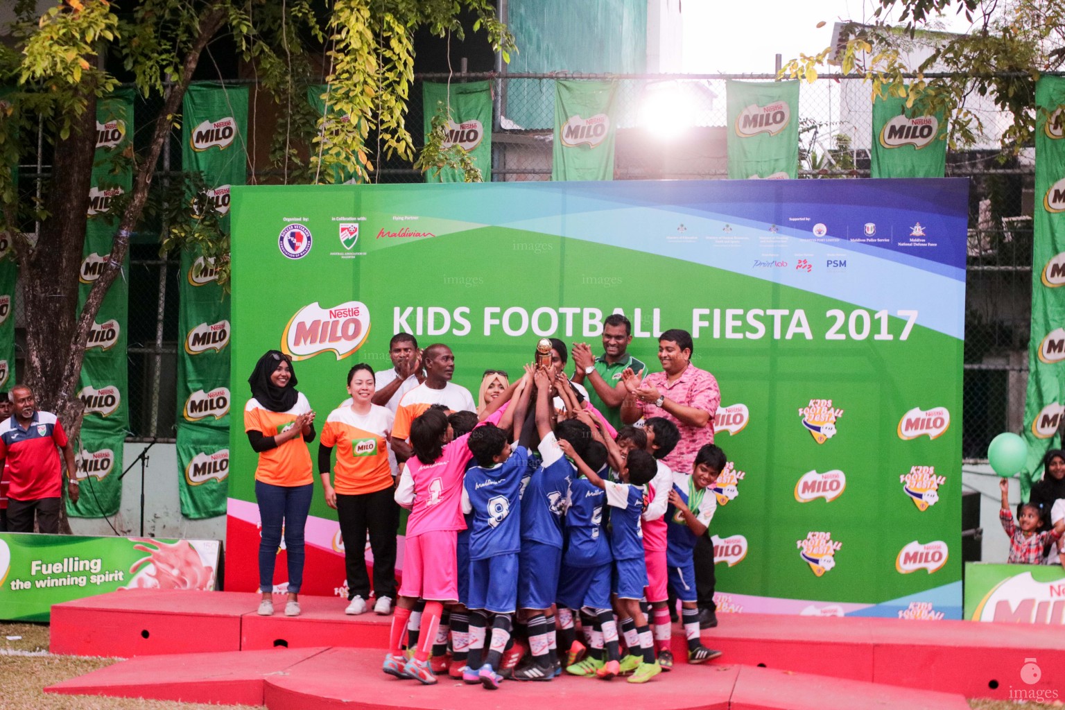 Finals of Milo Kids Football Fiesta in Male', Maldives, Saturday, February 18, 2017.(Images.mv Photo/ Abdullah Sham).