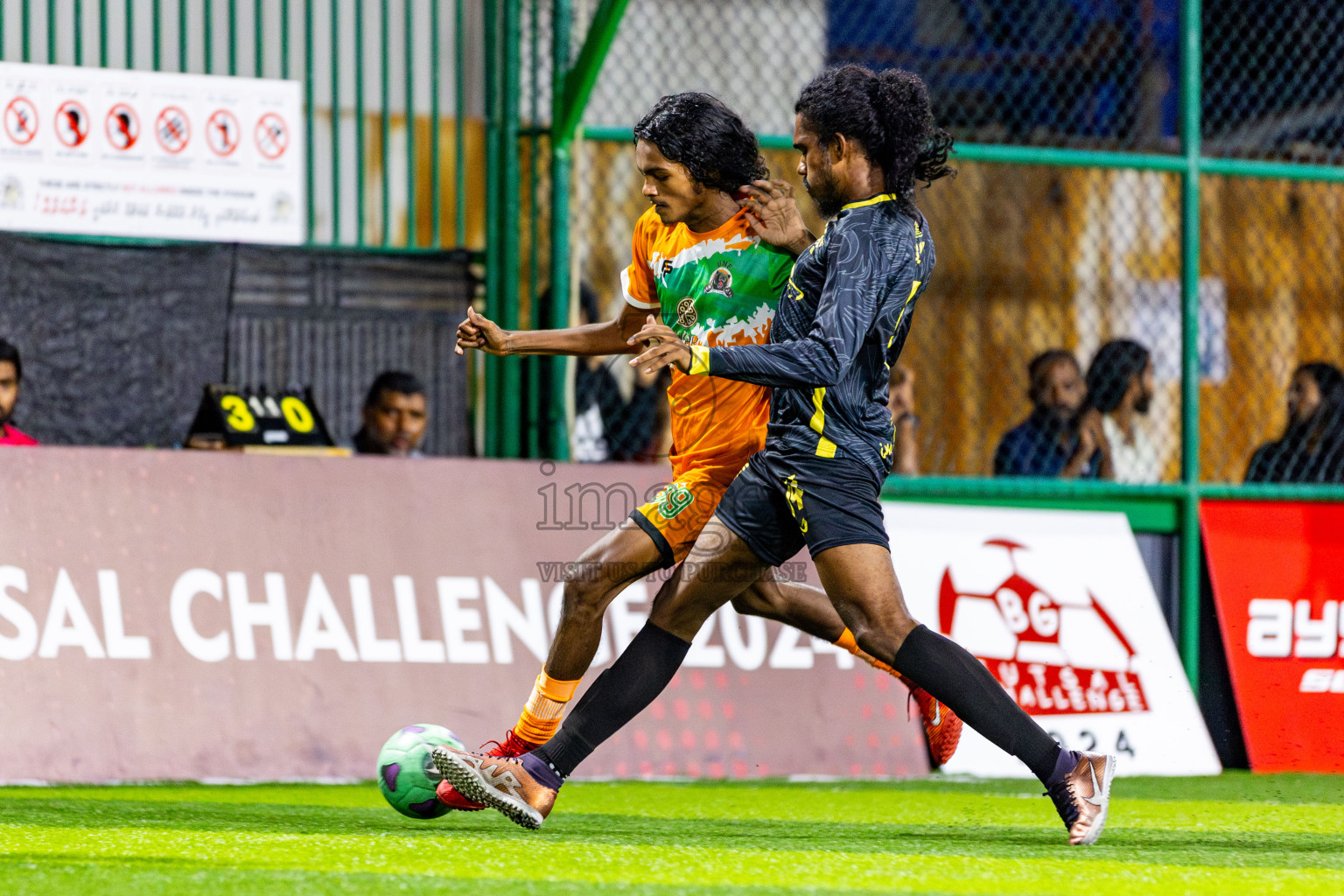 RDL vs UNF in Semi Finals of BG Futsal Challenge 2024 was held on Tuesday , 2nd April 2024, in Male', Maldives Photos: Nausham Waheed / images.mv