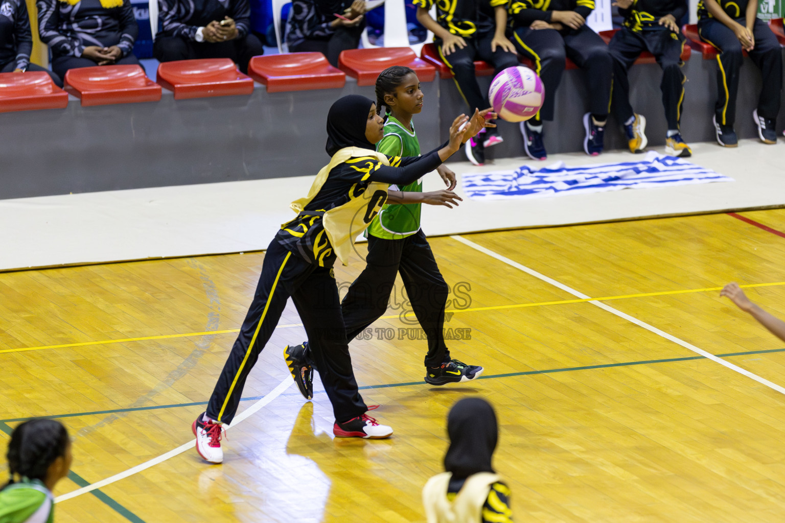 Day 1 of Inter-School Netball Tournament 2025 was held in Social Center Indoor Hall on Saturday, 18th October 2025. Photos: Areef Adam / images.mv