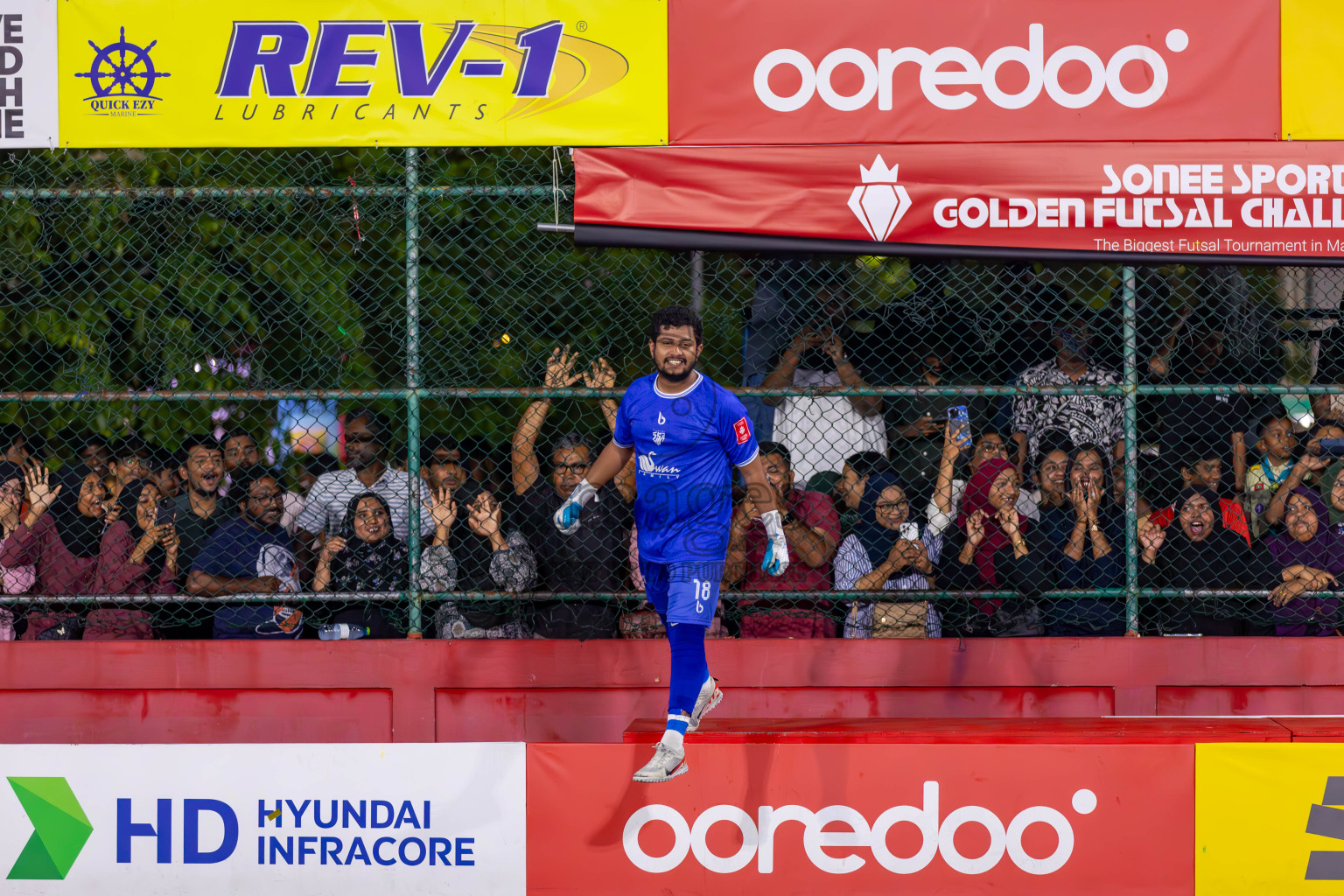 HA Utheemu vs HA Dhidhdhoo on Day 37 of Golden Futsal Challenge 2024 was held on Thursday, 22nd February 2024, in Hulhumale', Maldives
Photos: Ismail Thoriq / images.mv