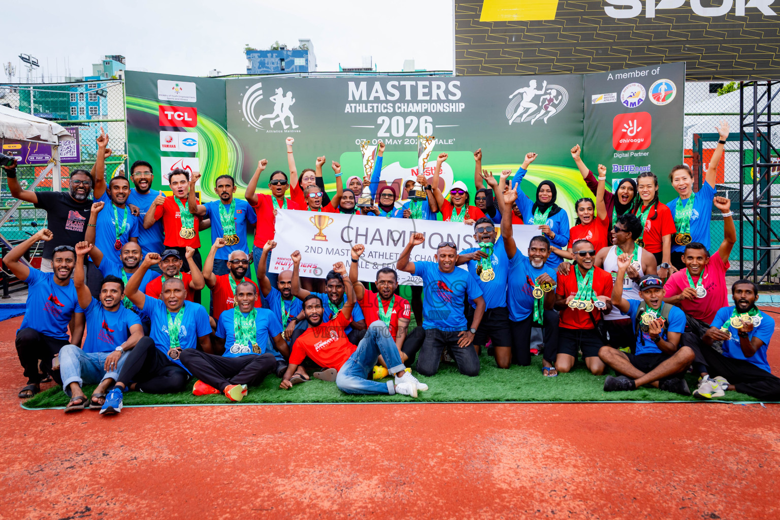 Day 3 of 2nd Masters Athletics Championship 2026 was held in Ekuveni Running Track, Male' Maldives on Saturday, 9th May 2026. Photos: Nausham Waheed, Ibrahim Niumathulla  / images.mv