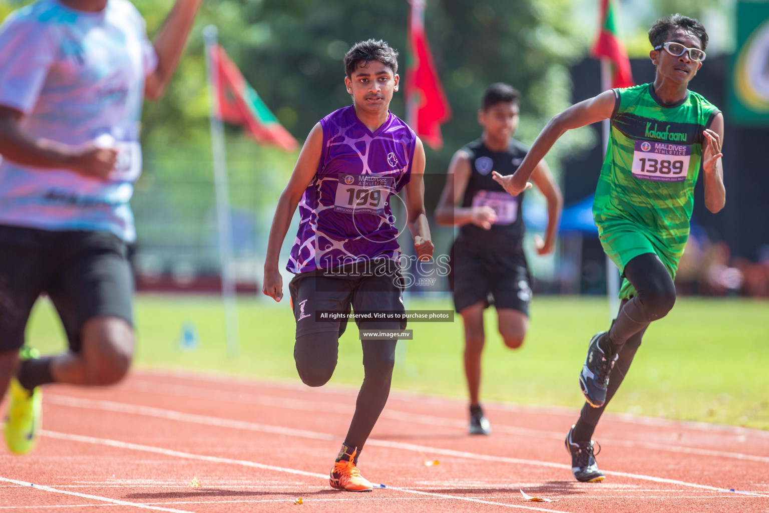 Day 1 of Inter-School Athletics Championship held in Male', Maldives on 22nd May 2022. Photos by: Maanish / images.mv