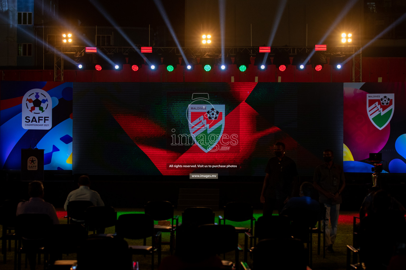 SAFF Championship 2021 Launching event was held in National Stadium, Male', Maldives on Sunday, 12th September 2021. Photos: Ismail Thoriq / images.mv