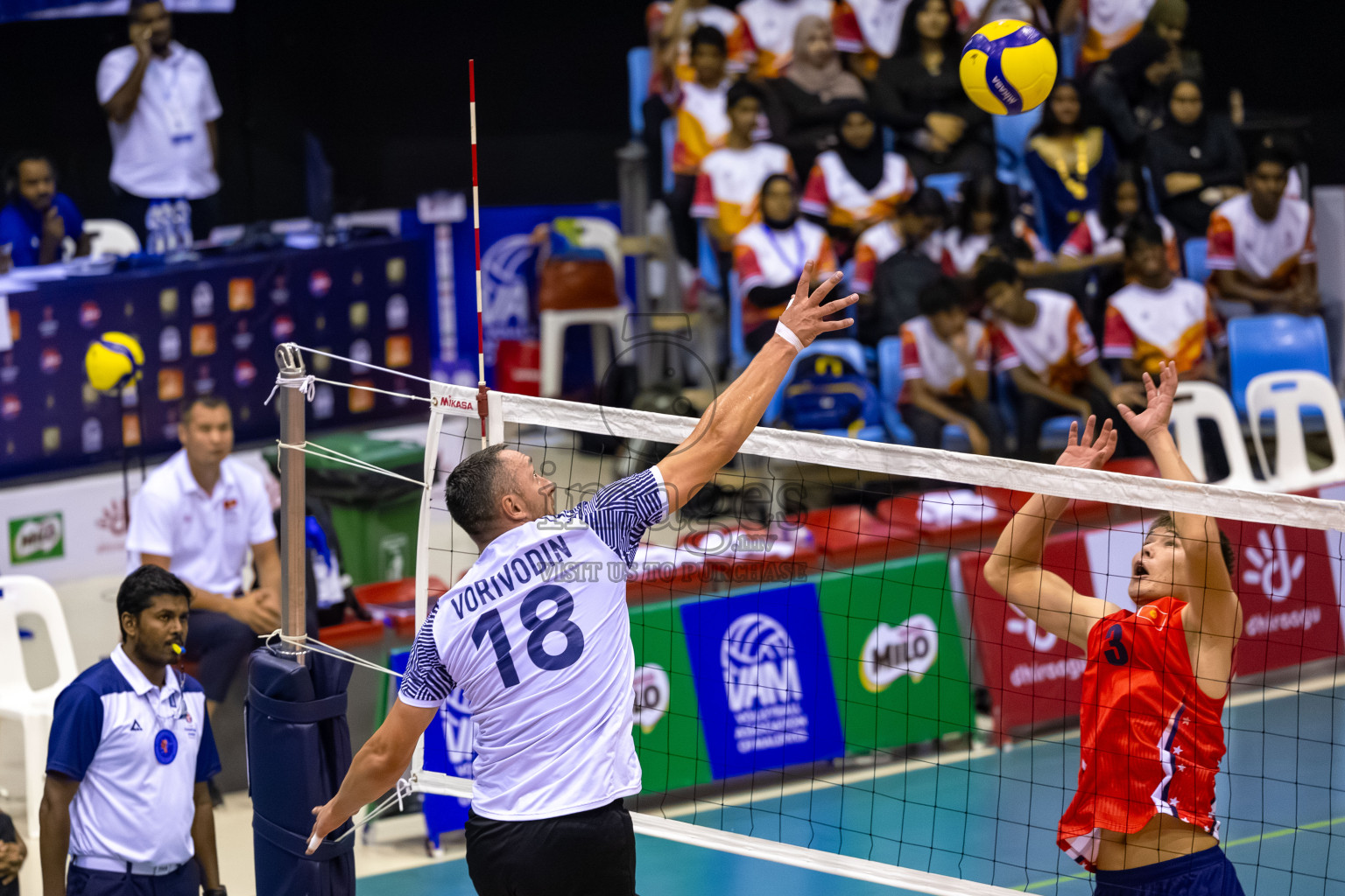 Final of CAVA Champions League 2025 held in Male', Maldives on Wednesday, 23th July 2025 at Social Center Indoor Hall 
Photos By: Mohamed Mahfooz Moosa / images.mv