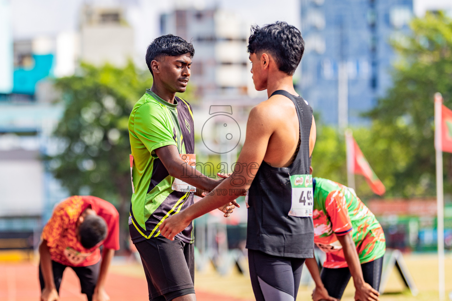 Day 4 of Inter-school Athletics Championship 2025 held in Ekuveni Synthetic Track, Male', Maldives on Thursday, 09th October 2025. Photos by: Areef Adam / Images.mv