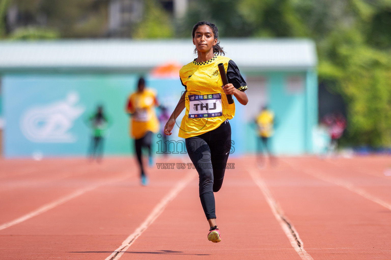 Day 5 of MWSC Interschool Athletics Championships 2024 held in Hulhumale Running Track, Hulhumale, Maldives on Wednesday, 13th November 2024. Photos by: Raif Yoosuf / Images.mv