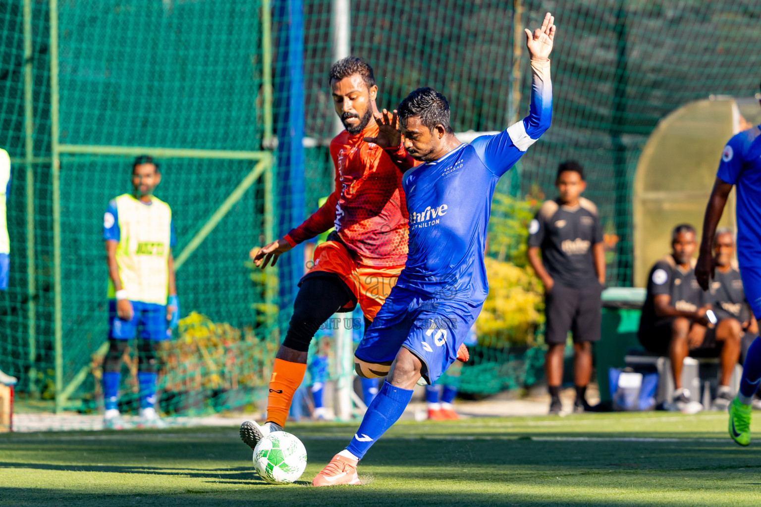 Dhaalu Zone vs Ari Zone in the Leg 2 of Resort Super League 2025 was held on Saturday, 5th July 2025 in Conrad Maldives Rangali Island, Alif Dhaalu Atoll, Maldives. Photos: Nausham Waheed / images.mv