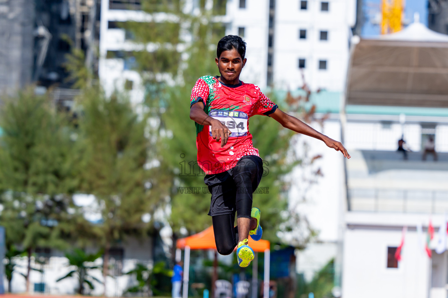 Day 4 of MWSC Interschool Athletics Championships 2024 held in Hulhumale Running Track, Hulhumale, Maldives on Tuesday, 12th November 2024. Photos by: Nausham Waheed / Images.mv