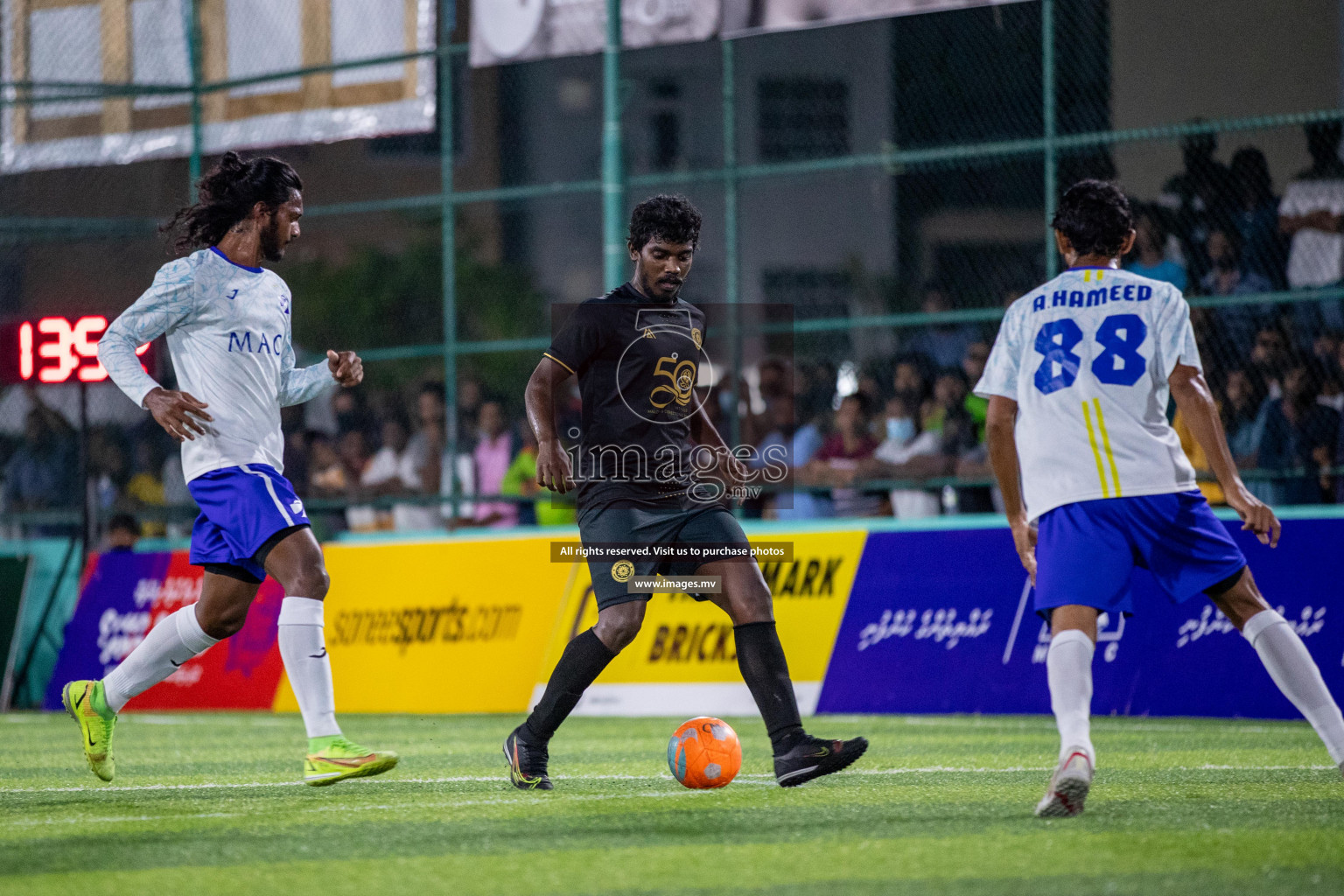 Prison Club vs MACL in the Quarter Finals of Club Maldives 2021 held at Hulhumale;, on 12th December 2021 Photos: Ismail Thoriq / images.mv