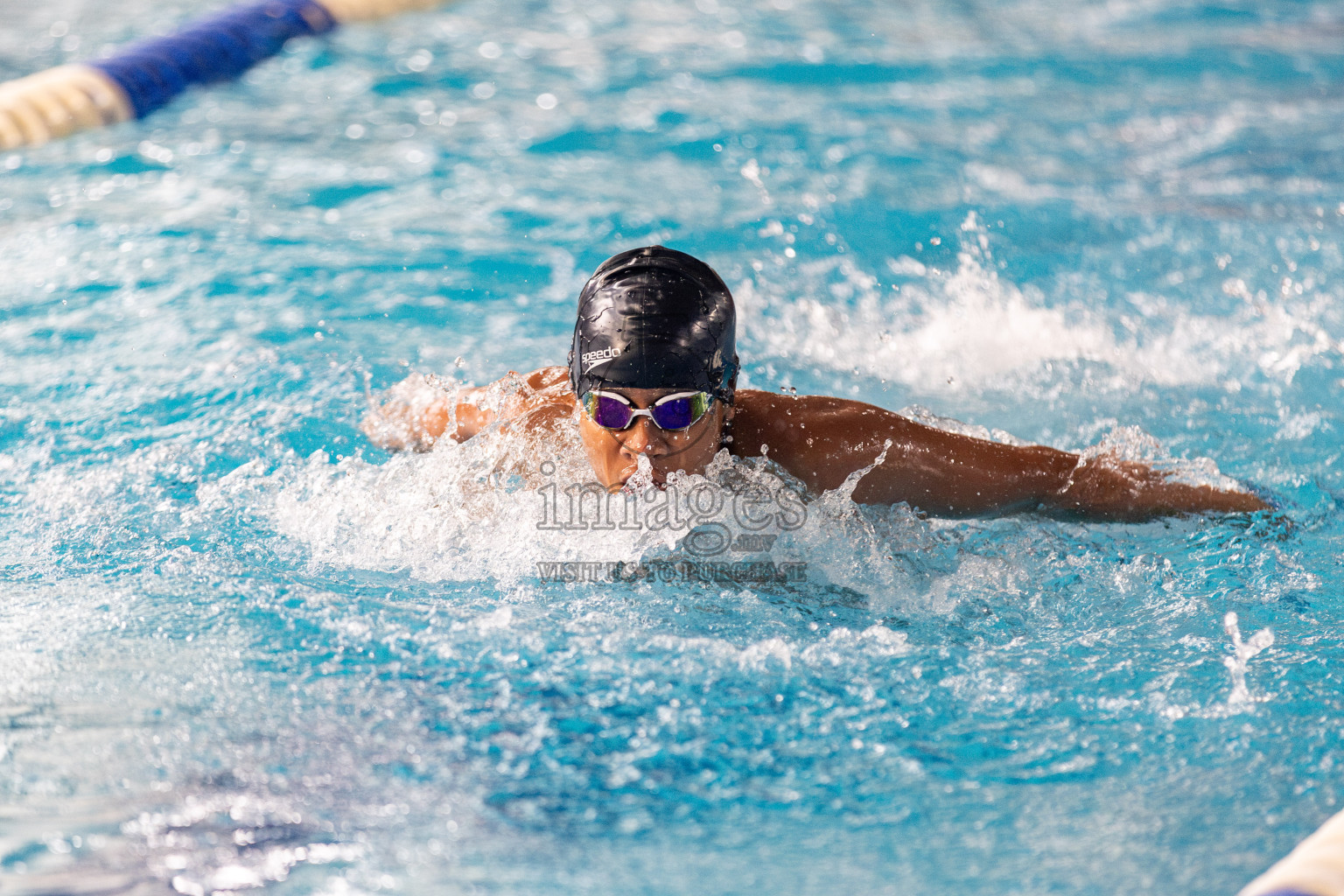 Day 3 of National Swimming Competition 2024 held in Hulhumale', Maldives on Sunday, 15th December 2024. 
Photos: Hassan Simah / images.mv