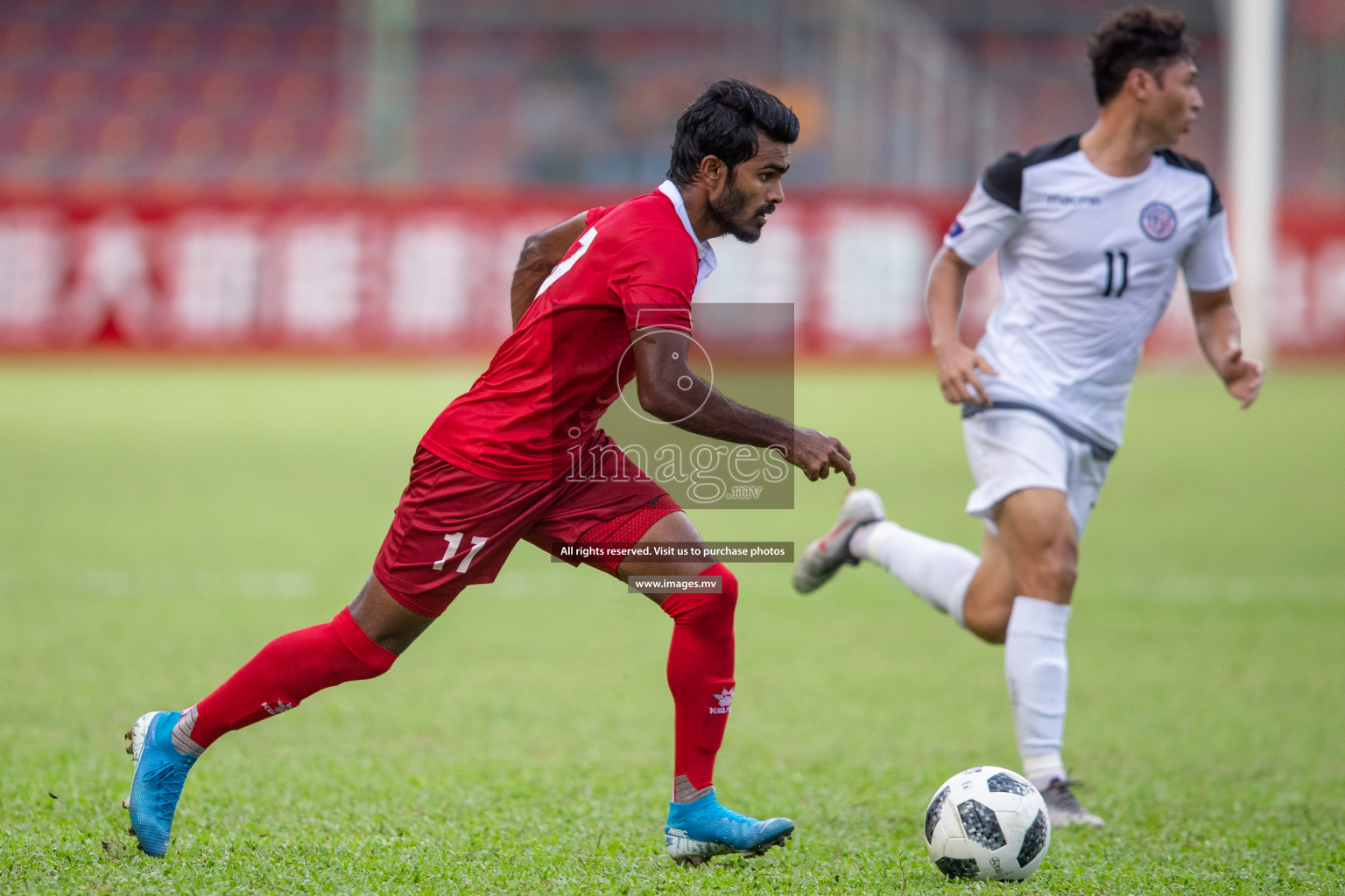 Maldives vs Guam in FIFA World Cup Qatar 2022 & AFC Asian Cup China 2023 Qualifier on 19th November 2019 in Male, Maldives Photos: Suadhu Abdul Sattar /images.mv