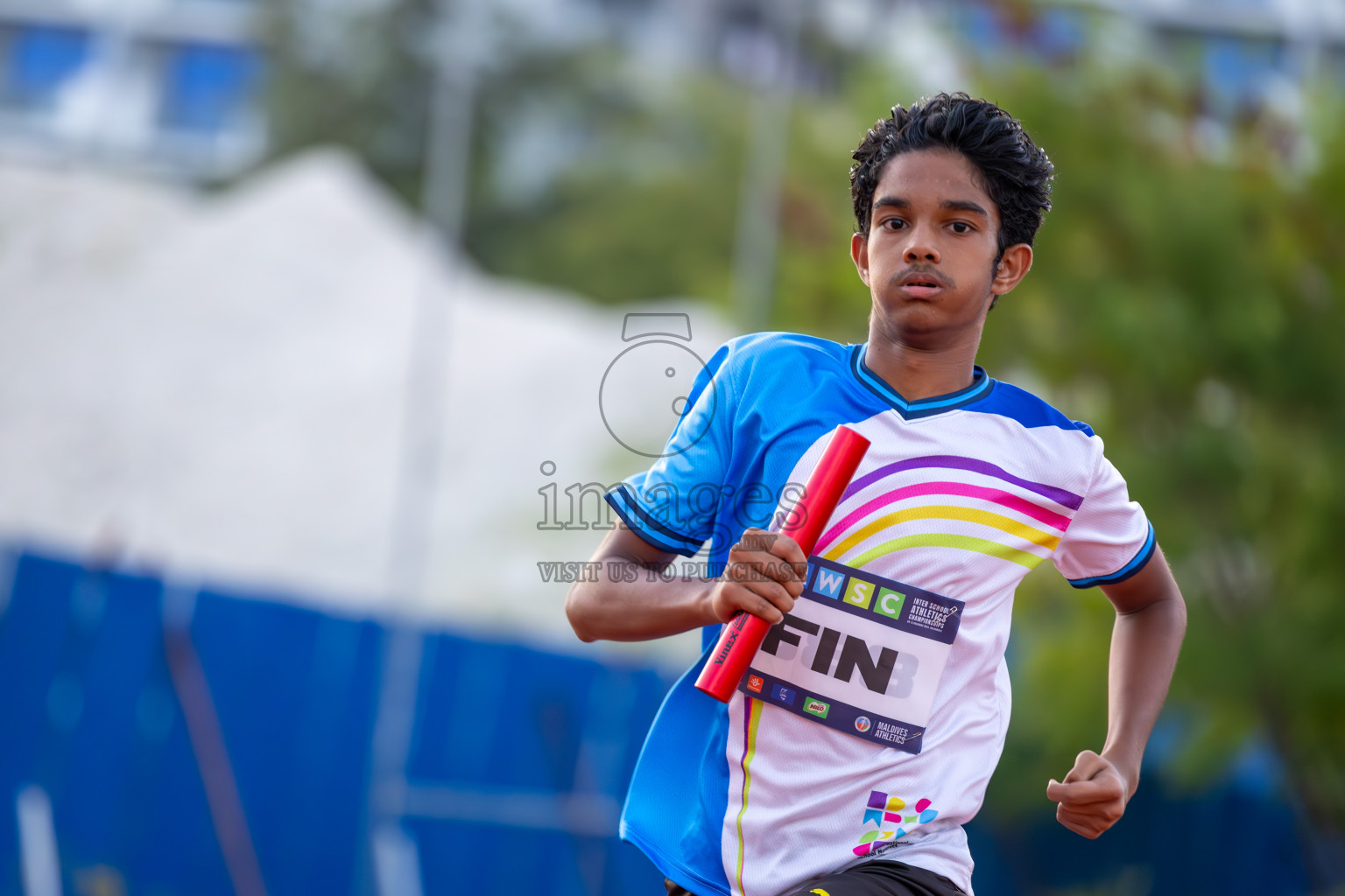 Day 4 of MWSC Interschool Athletics Championships 2024 held in Hulhumale Running Track, Hulhumale, Maldives on Tuesday, 12th November 2024. Photos by: Ismail Thoriq / Images.mv