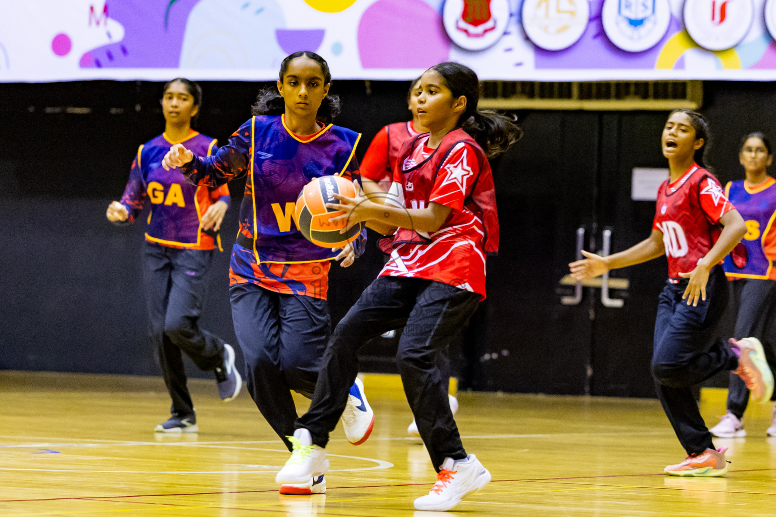 Day 6 of 25th Inter-School Netball Tournament was held in Social Center at Male', Maldives on Thursday, 15th August 2024. Photos: Nausham Waheed / images.mv