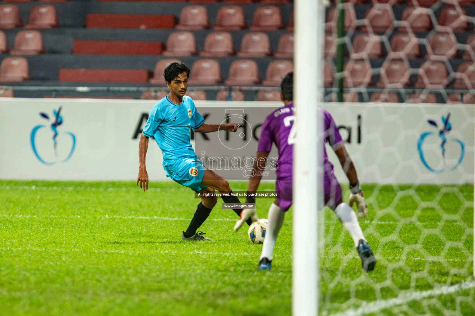 Club Valencia vs United Victory in the President's Cup 2021/2022 held in Male', Maldives on 19 December 2021