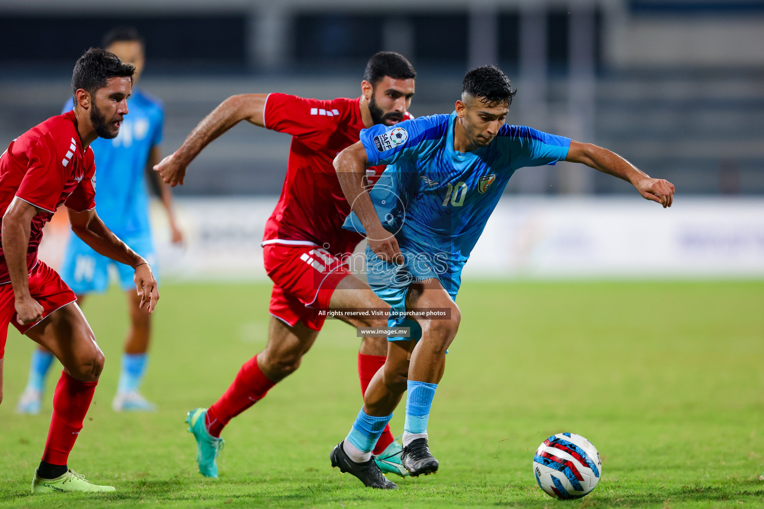 Lebanon vs India in the Semi-final of SAFF Championship 2023 held in Sree Kanteerava Stadium, Bengaluru, India, on Saturday, 1st July 2023. Photos: Nausham Waheed, Hassan Simah / images.mv