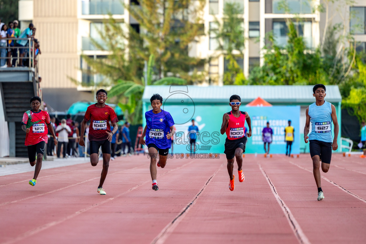 Day 1 of MWSC Interschool Athletics Championships 2024 held in Hulhumale Running Track, Hulhumale, Maldives on Saturday, 9th November 2024. 
Photos by: Hassan Simah / Images.mv