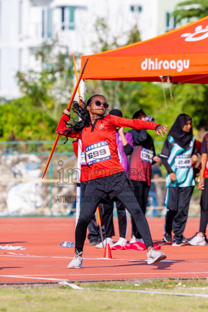 Day 3 of MWSC Interschool Athletics Championships 2024 held in Hulhumale Running Track, Hulhumale, Maldives on Monday, 11th November 2024. Photos by: Nausham Waheed / Images.mv