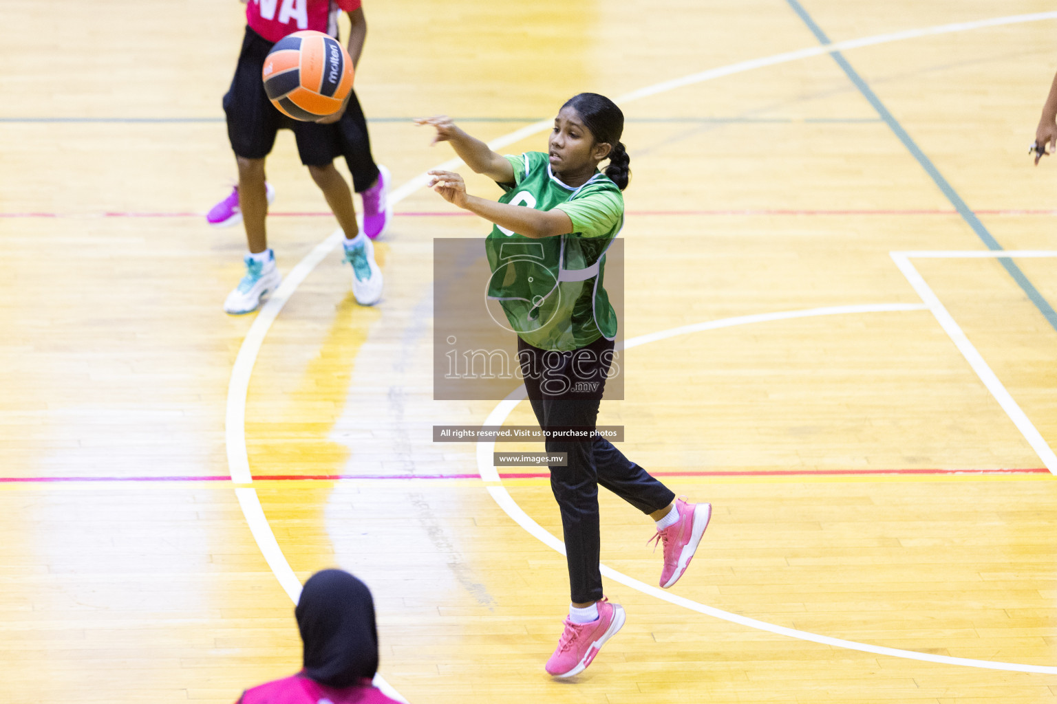 Day 10 of 24th Interschool Netball Tournament 2023 was held in Social Center, Male', Maldives on 5th November 2023. Photos: Nausham Waheed / images.mv