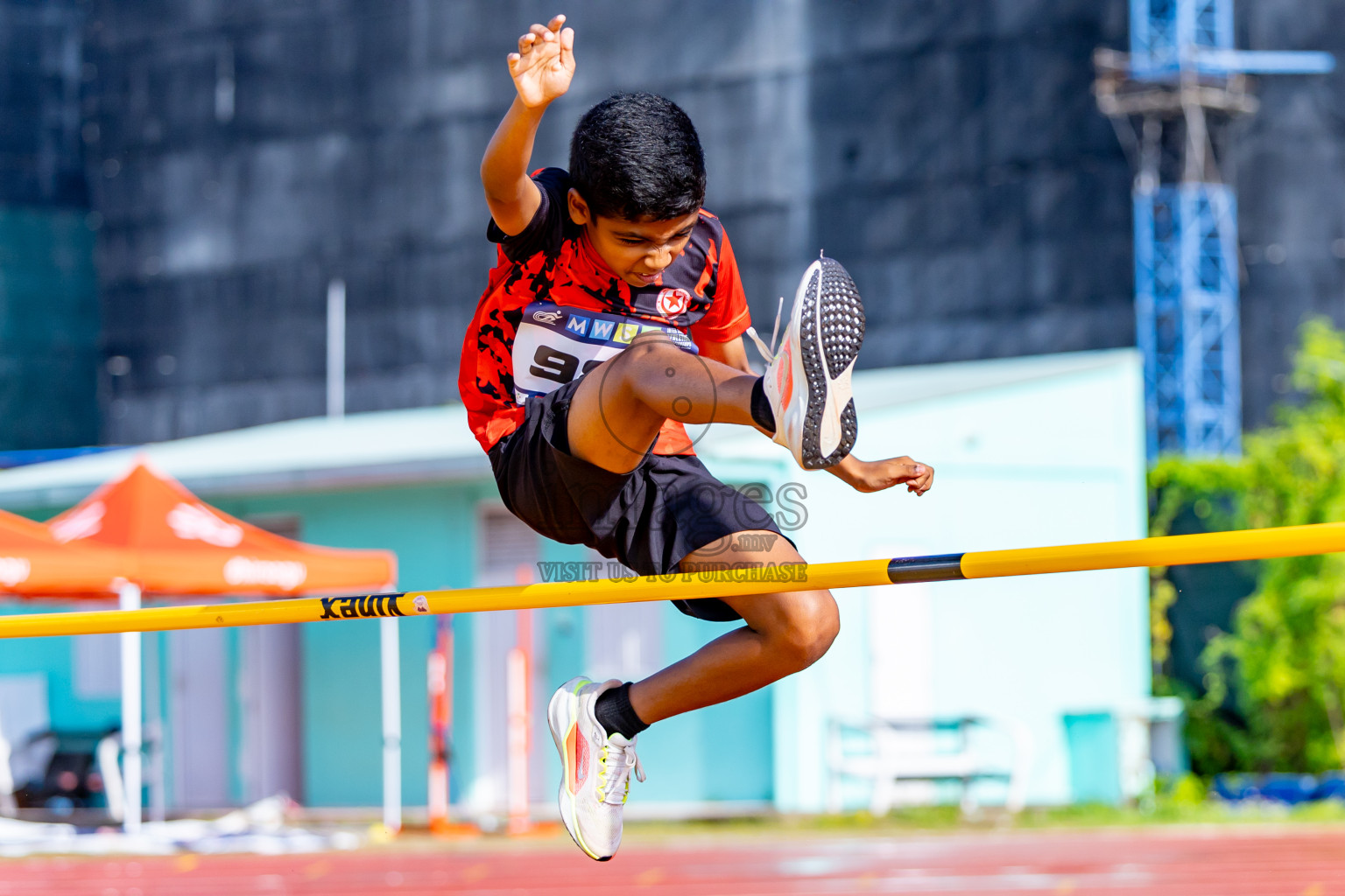 Day 3 of MWSC Interschool Athletics Championships 2024 held in Hulhumale Running Track, Hulhumale, Maldives on Monday, 11th November 2024. Photos by:  Nausham Waheed / Images.mv