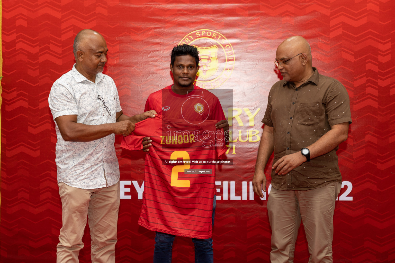 Victory Sports Club Jersey Unveiling 2022 on 14th July 2022, held in Jamaaludheen School Hall, Male', Maldives  Photos: Hassan Simah / Images.mv