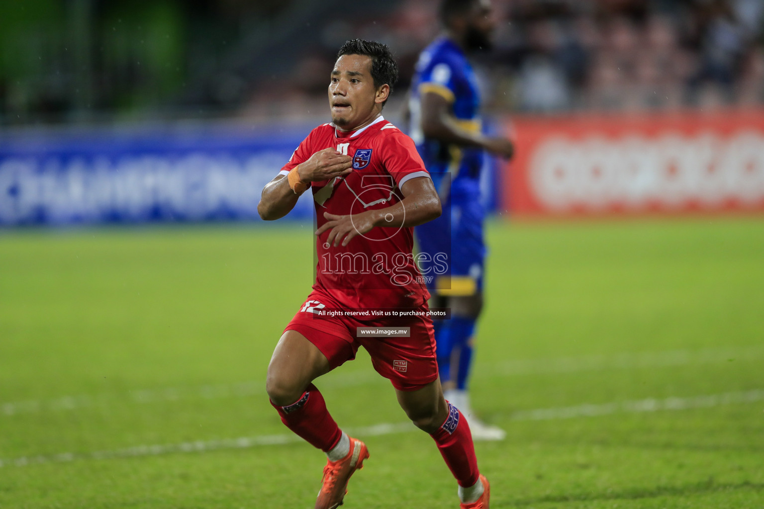 Nepal vs Sri Lanka in SAFF Championship 2021 held on 4th October 2021 in Galolhu National Stadium, Male', Maldives