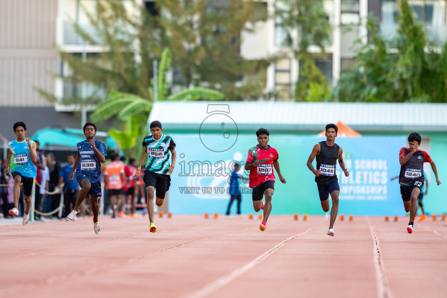 Day 1 of MWSC Interschool Athletics Championships 2024 held in Hulhumale Running Track, Hulhumale, Maldives on Saturday, 9th November 2024. Photos by: Ismail Thoriq / Images.mv