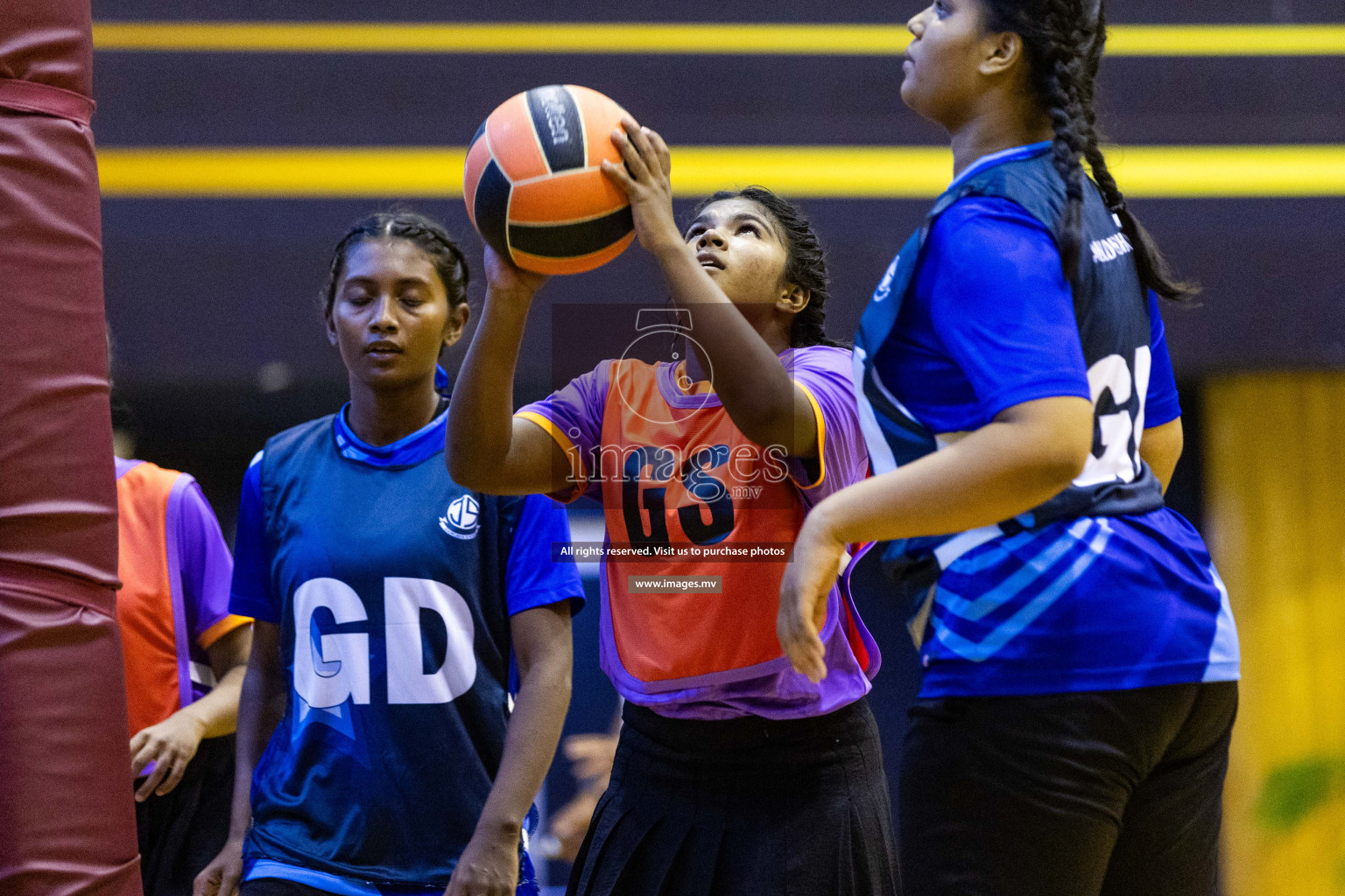 Day3 of 24th Interschool Netball Tournament 2023 was held in Social Center, Male', Maldives on 29th October 2023. Photos: Nausham Waheed, Mohamed Mahfooz Moosa / images.mv