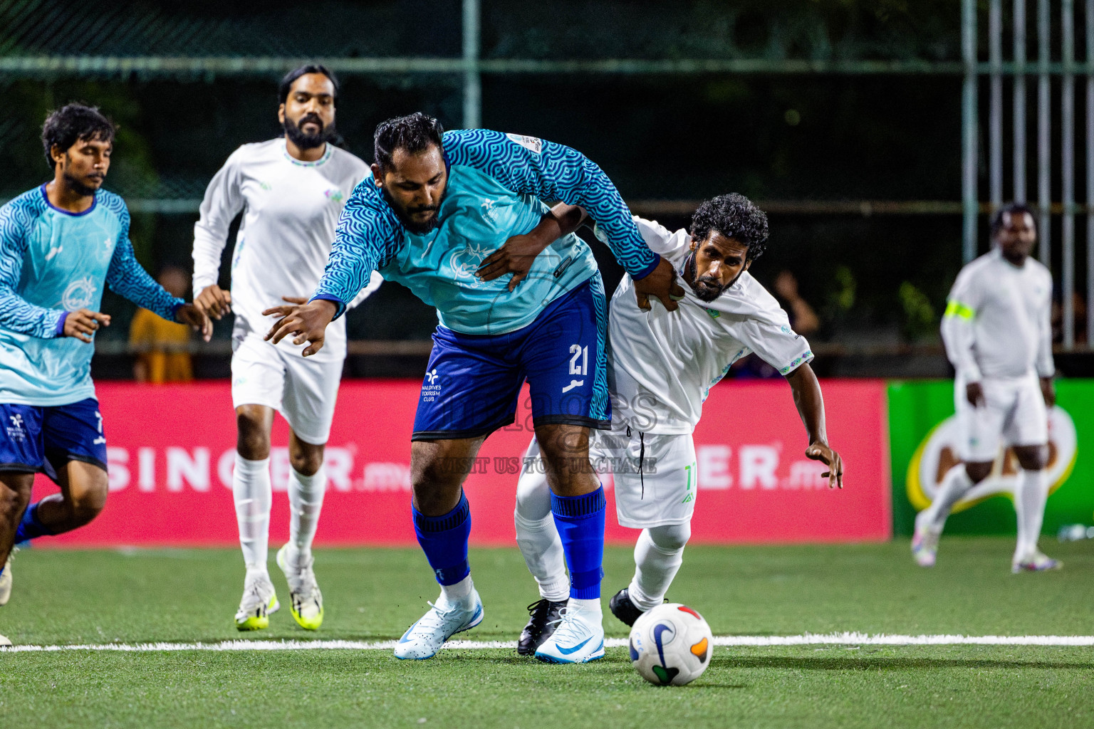 TOURISM CLUB vs MALE CITY COUNCIL in Club Maldives Classic 2024 held in Rehendi Futsal Ground, Hulhumale', Maldives on Wednesday, 4th September 2024. Photos: Nausham Waheed / images.mv