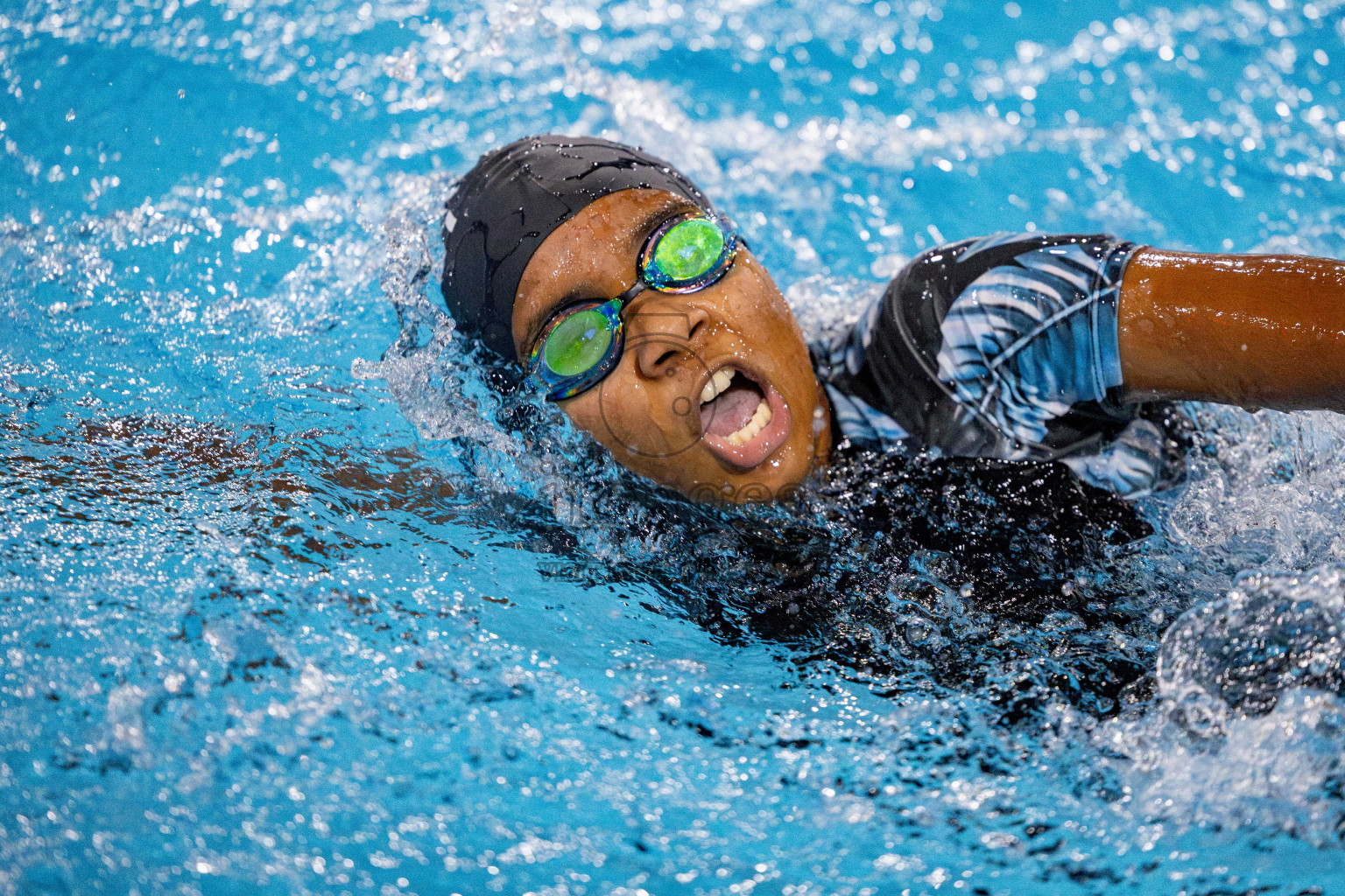 Day 4 of National Swimming Championship 2024 held in Hulhumale', Maldives on Monday, 16th December 2024. Photos: Hassan Simah / images.mv