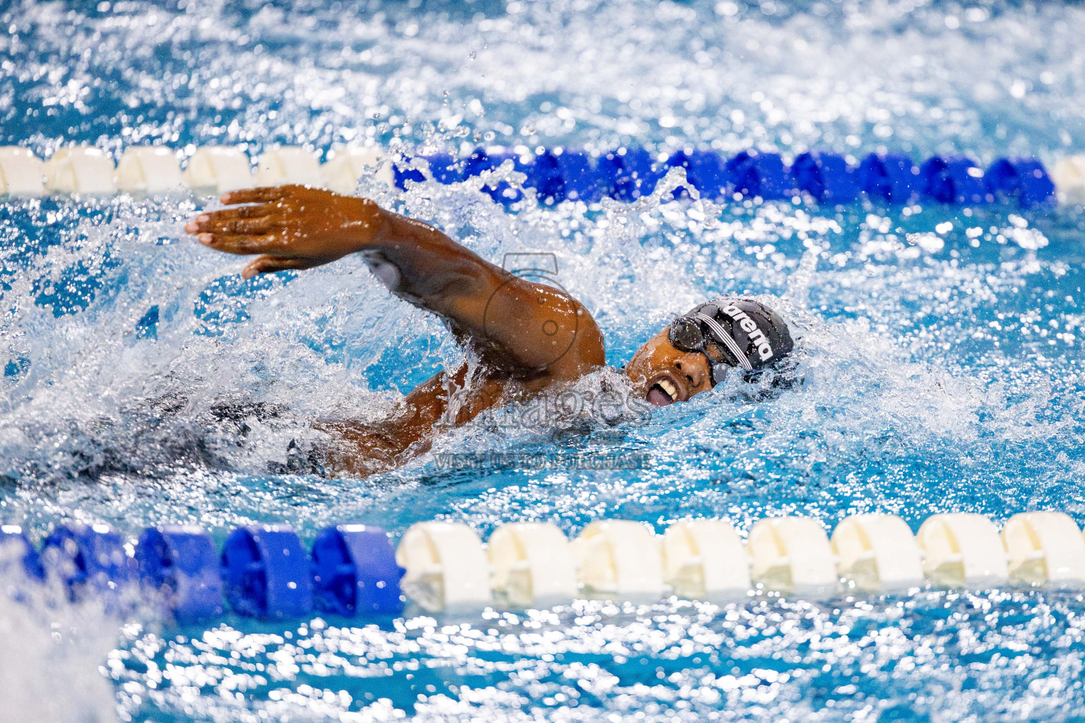 Day 4 of National Swimming Championship 2024 held in Hulhumale', Maldives on Monday, 16th December 2024. Photos: Hassan Simah / images.mv