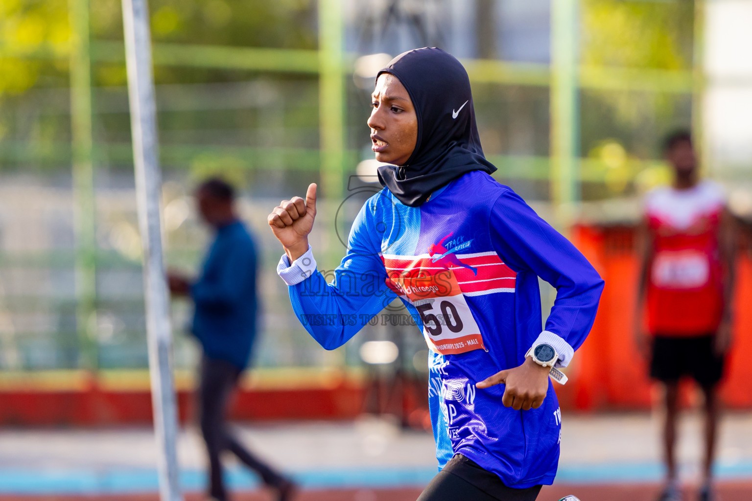 Day 2 of National Athletics Championship 2025 was held at Ekuveni Running Ground in Male', Maldives on Friday, 15th August 2025. Photos: Nausham Waheed  / images.mv