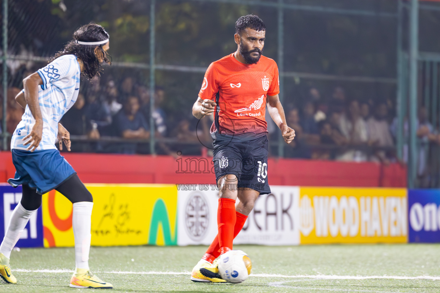 L Gan vs L Maabaidhoo in Day 14 of Golden Futsal Challenge 2025 was held on Saturday, 18th January 2025, in Hulhumale', Maldives. Photos: Ismail Thoriq / images.mv