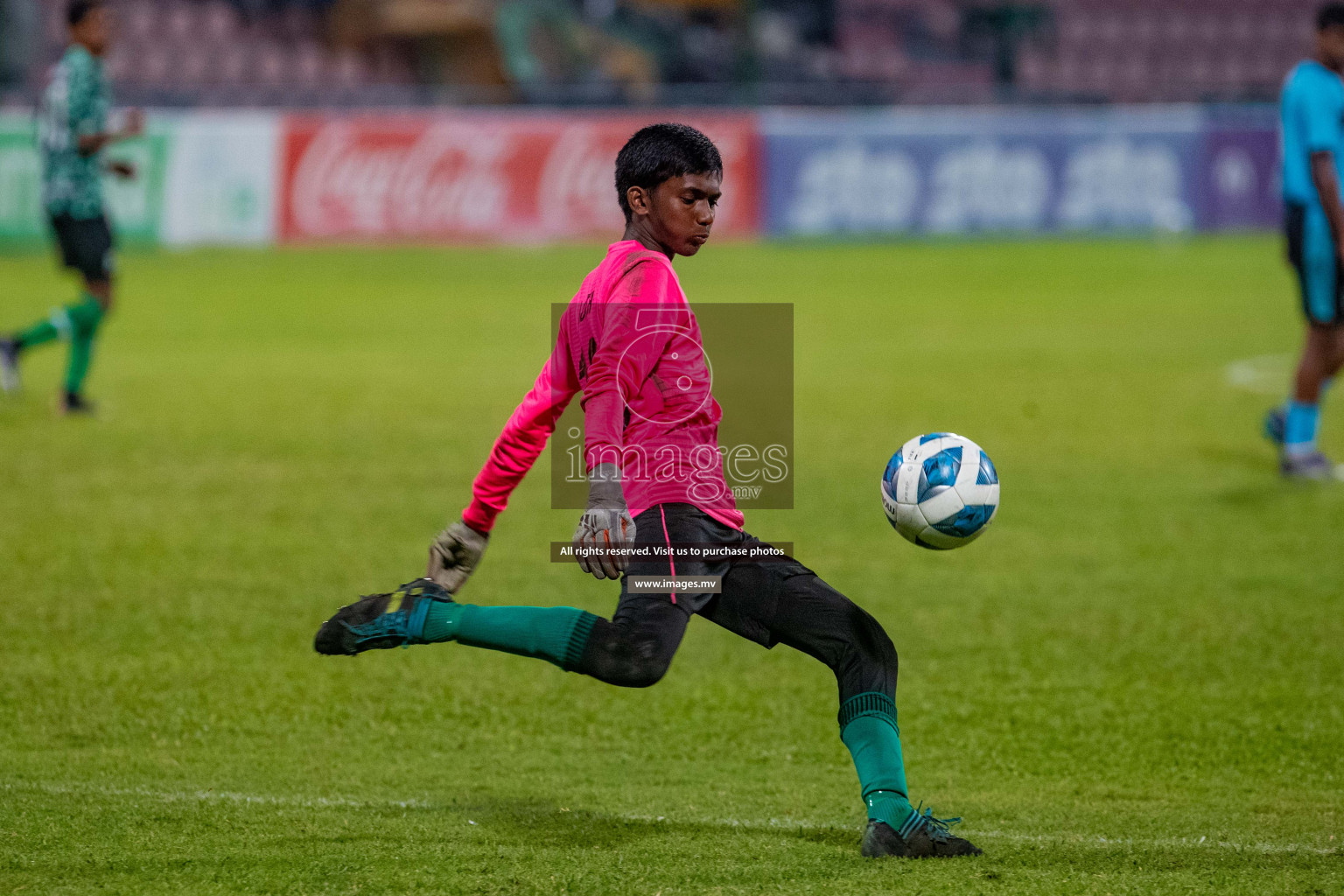 Final of U17 Inter School Football Tournament of Kalaafaanu School vs Rehendhi School held in Male', Maldives on 10 Feb 2022 Photos: Nausham Waheed / images.mv