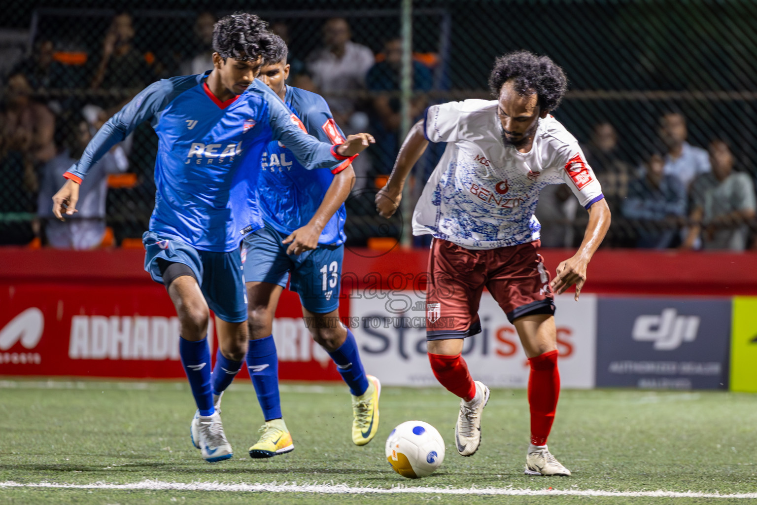 Th Dhiyamigili vs Th Vilufushi  in Day 6 of Golden Futsal Challenge 2025 on Friday, 6th January 2025, in Hulhumale', Maldives
Photos: Ismail Thoriq / images.mv