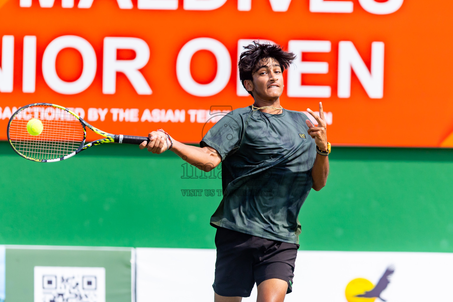 Day 4 of ATF Maldives Junior Open Tennis was held in Male' Tennis Court, Male', Maldives on Thursday, 12th December 2024. Photos: Nausham Waheed/ images.mv