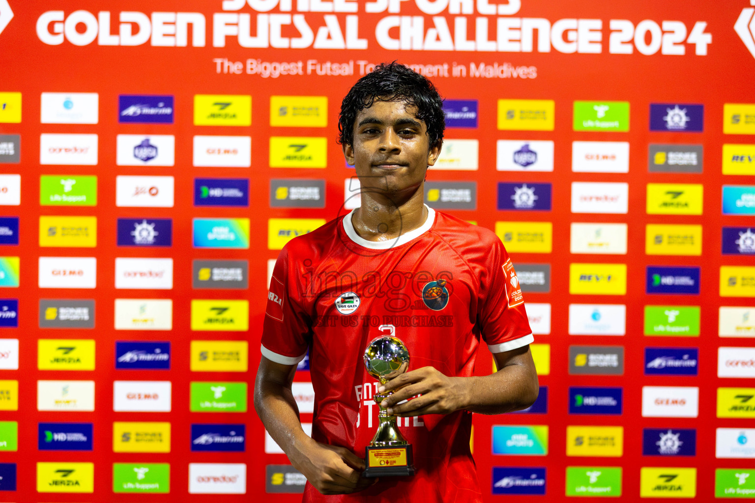 F Dharanboodhoo vs F Magoodhoo in Day 8 of Golden Futsal Challenge 2024 was held on Monday, 22nd January 2024, in Hulhumale', Maldives Photos: Mohamed Mahfooz Moosa / images.mv