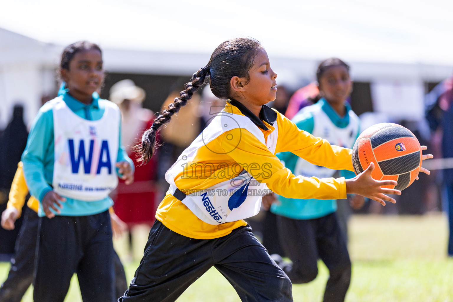 Day 3 of Nestle' Kids Netball Fiesta 2023 held in Henveyru Stadium, Male', Maldives on Saturday, 2nd December 2023. Photos by Nausham Waheed / Images.mv