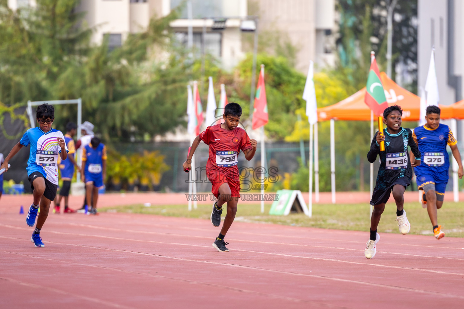 Day 5 of MWSC Interschool Athletics Championships 2024 held in Hulhumale Running Track, Hulhumale, Maldives on Wednesday, 13th November 2024. Photos by: Ismail Thoriq / Images.mv