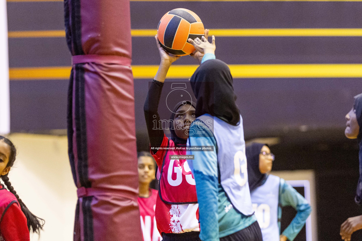 Final of 24th Interschool Netball Tournament 2023 was held in Social Center, Male', Maldives on 7th November 2023. Photos: Nausham Waheed / images.mv