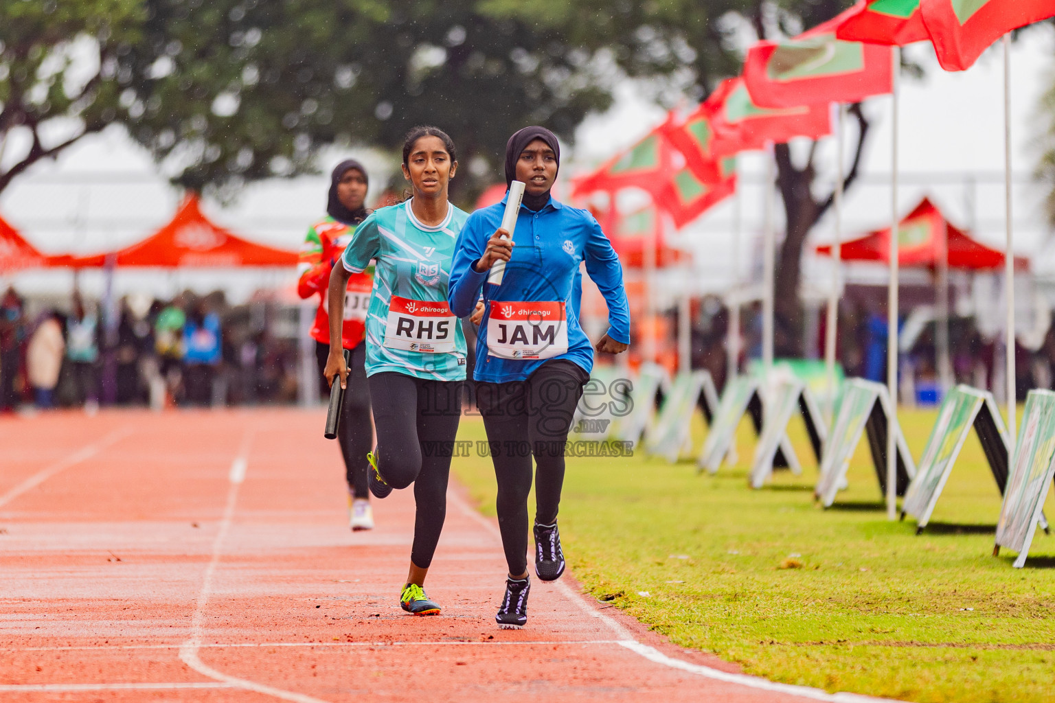 Day 6 of Inter-school Athletics Championship 2025 held in Ekuveni Synthetic Track, Male', Maldives on Sunday, 12th October 2025. Photos by: Areef Adam / Images.mv