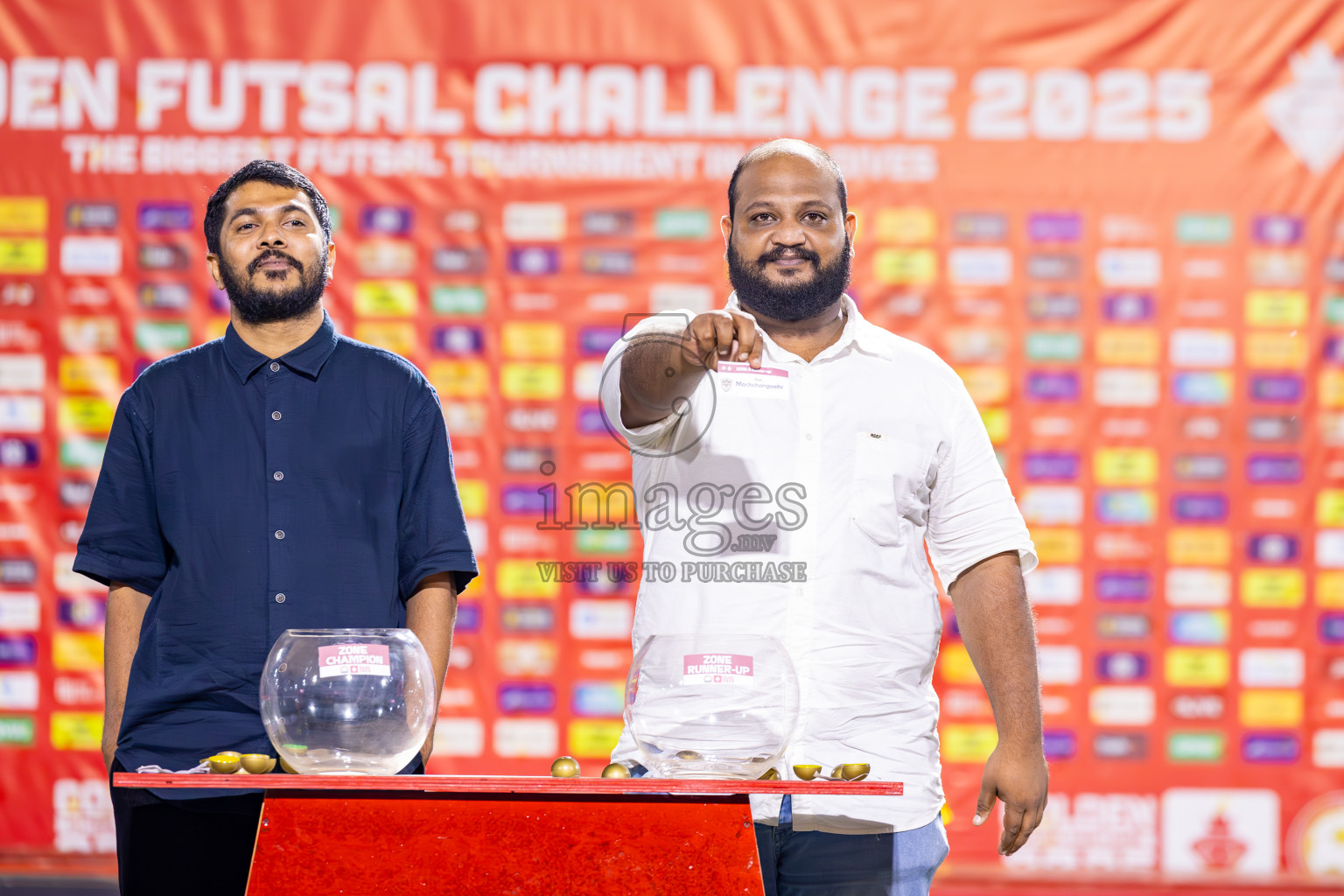 AA Mathiveri vs ADh Mahibadhoo in Zone 4 Final on Day 38 of Golden Futsal Challenge 2025 was held on Wednesday, 12th February 2025 in Hulhumale', Maldives. Photos: Ismail Thoriq / images.mv