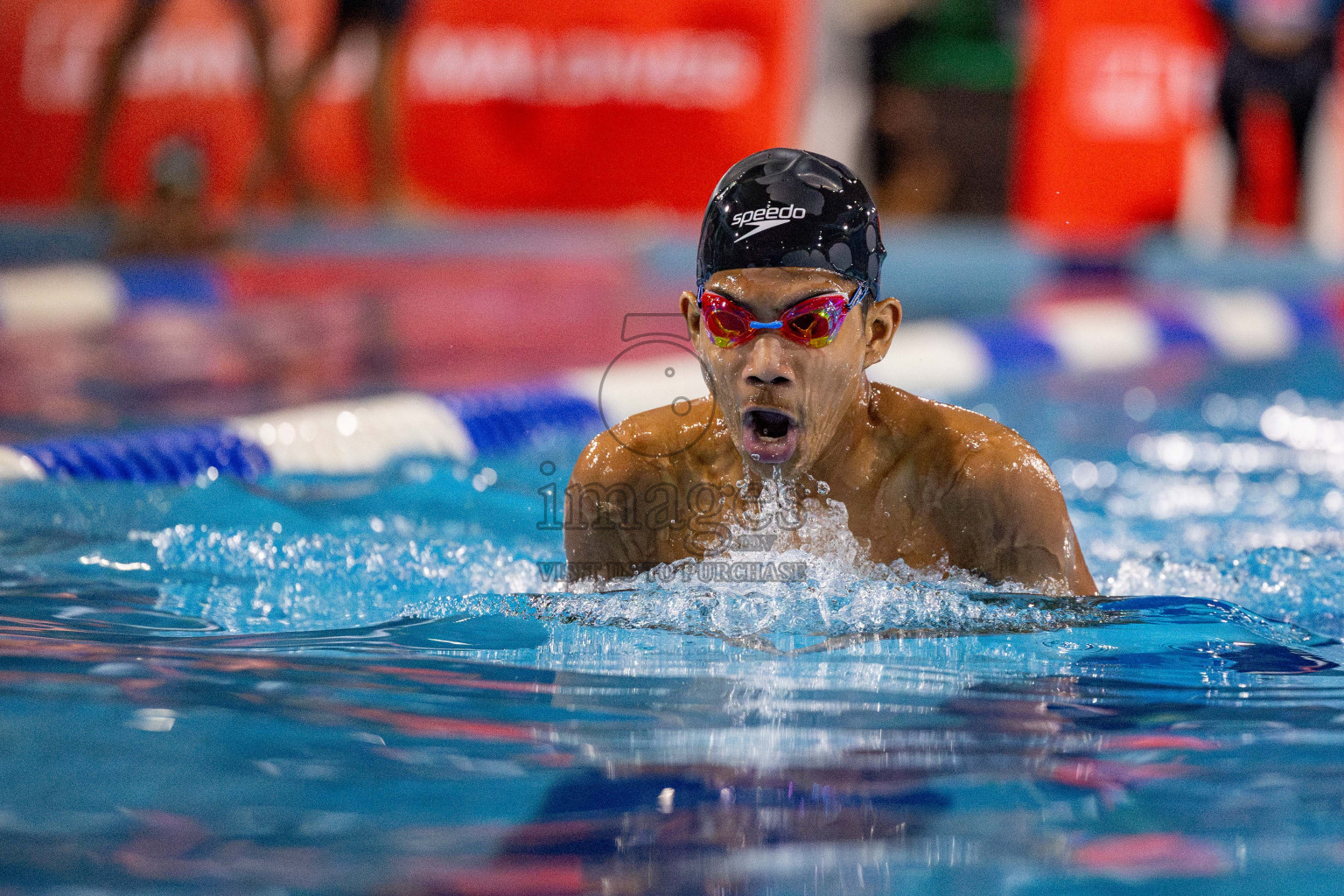 Day 4 of National Swimming Championship 2024 held in Hulhumale', Maldives on Monday, 16th December 2024. Photos: Hassan Simah / images.mv