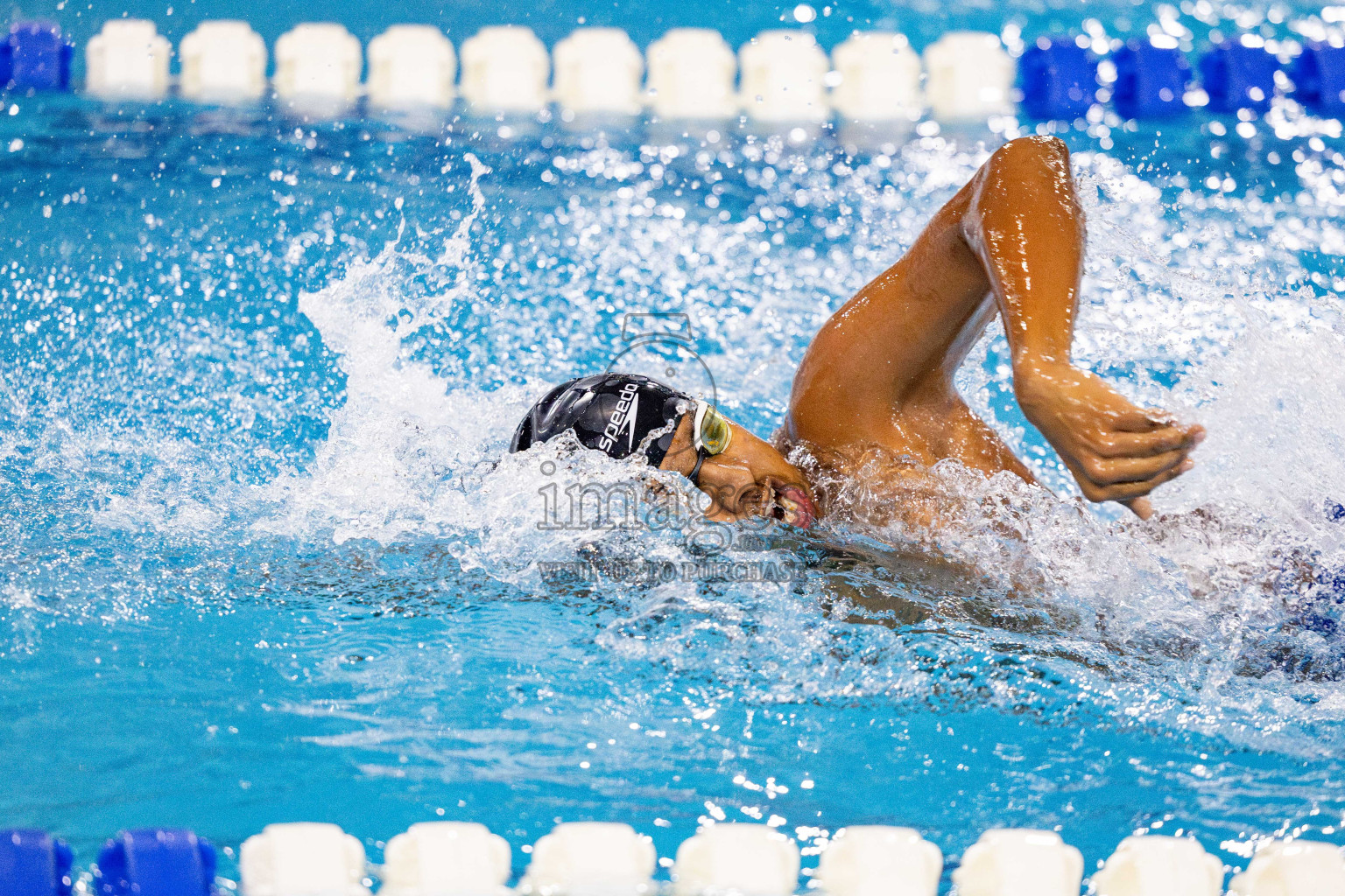 Day 4 of National Swimming Championship 2024 held in Hulhumale', Maldives on Monday, 16th December 2024. Photos: Hassan Simah / images.mv